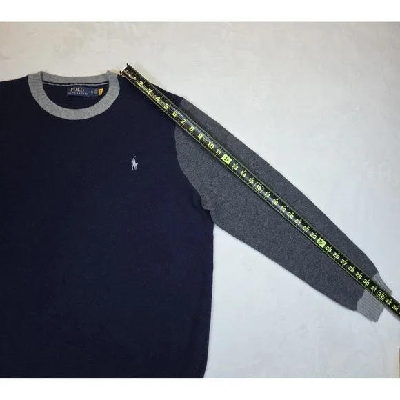 Polo Ralph Lauren Wool Alpaca Color-block Knit Crewneck Sweater Mens XL  Preppy - Picture 10 of 10